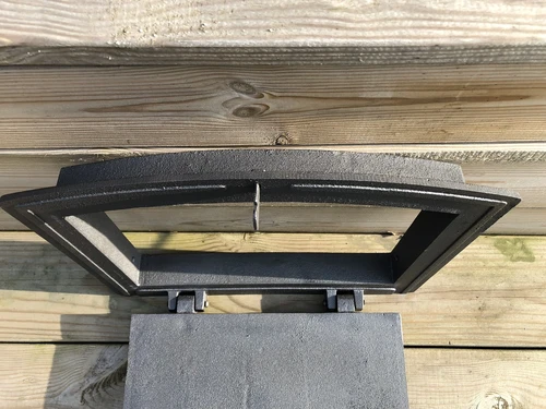 Backofentür für Herd oder Backofen, Gusseisen, geschlossen