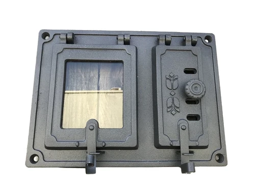 Ovendeur voor de kachel of oven, ijzer + glas.