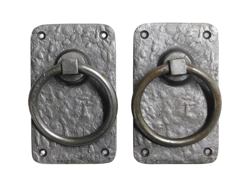 Set of Rustic Rings as Door Closer/Gate Closer - Iron