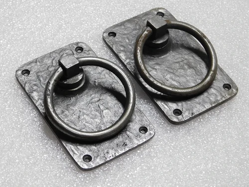 Set of Rustic Rings as Door Closer/Gate Closer - Iron