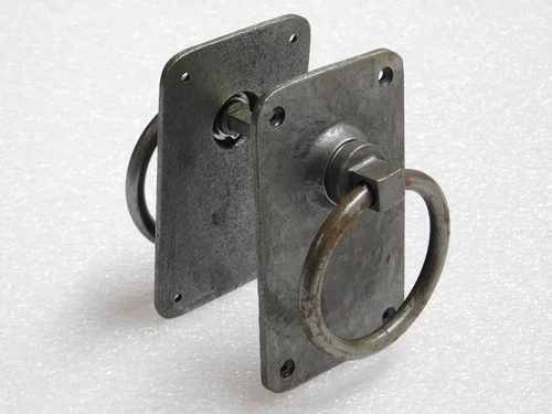 Set of Rustic Rings as Door Closer/Gate Closer - Iron