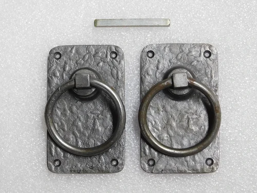 Set of Rustic Rings as Door Closer/Gate Closer - Iron
