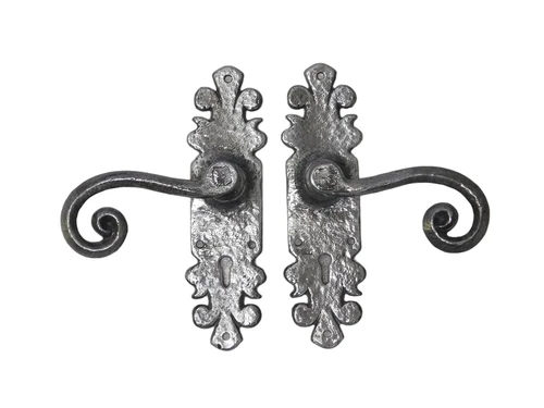 Exclusive Set Door Hardware Lion - Wrought Iron Grey - BB55