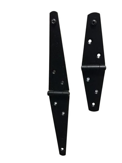 Gepoedercoat stalen- scharnieren set - zwart