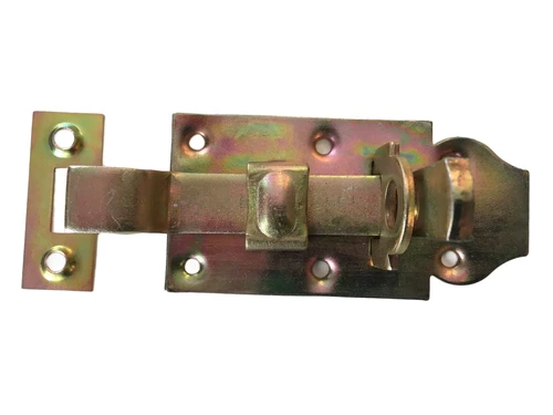 Hangslotgrendel verzinkt metaal 100 mm+ vangplaat
