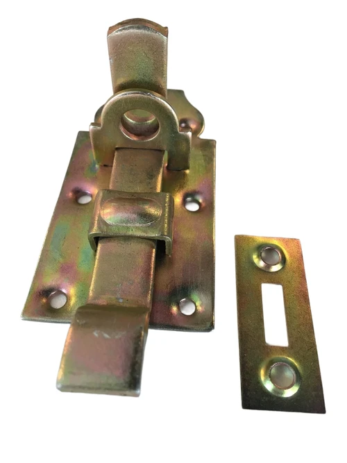 Hangslotgrendel verzinkt metaal 100 mm+ vangplaat