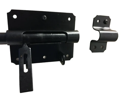 Hangslotgrendel zwart 100 mm
