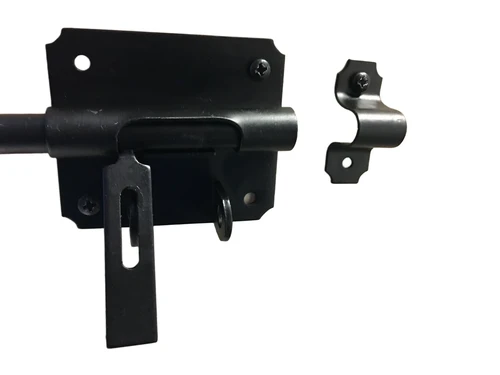 Hangslotgrendel zwart 80 mm
