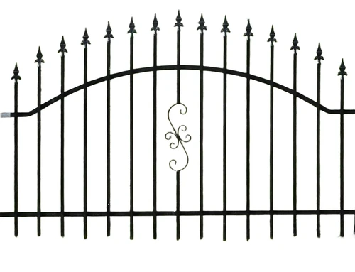 Ornamental fencing - garden fence - powder-coated black