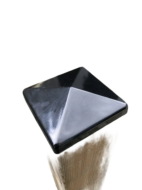 Paal cover metaal-zwart-10x10