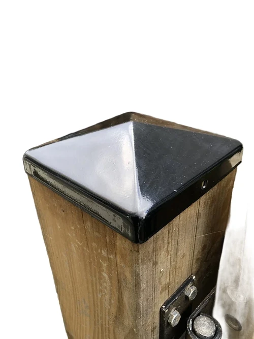 Mastenabdeckung Metall-schwarz-12 x 12.