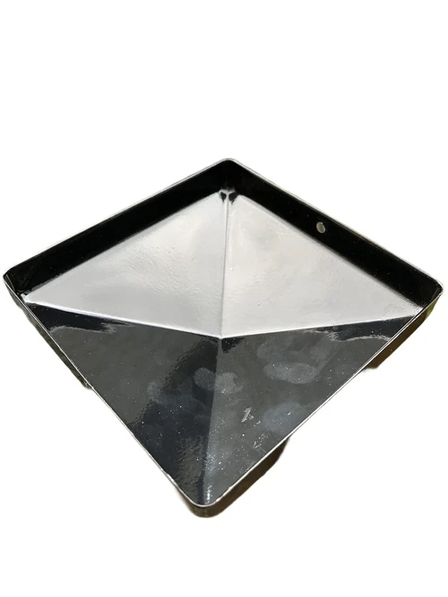 Mastenabdeckung Metall-schwarz-7x7