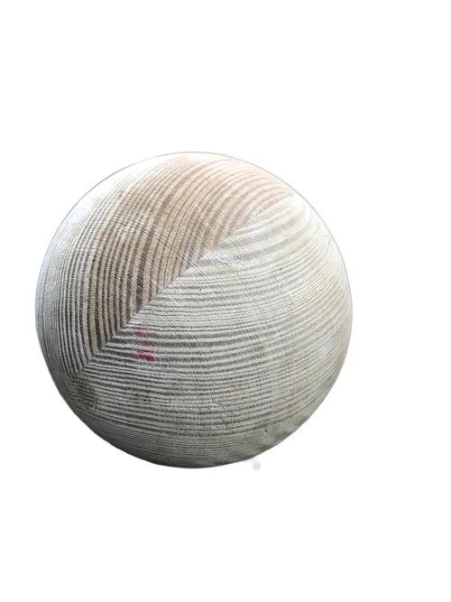 Pole cap wood protection with wooden sphere, graceful and beautiful !