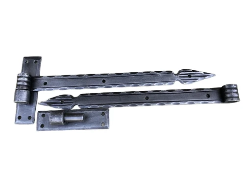 Beautiful heavy forging, solid, elegant large set of hinges, TOP QUALITY!!