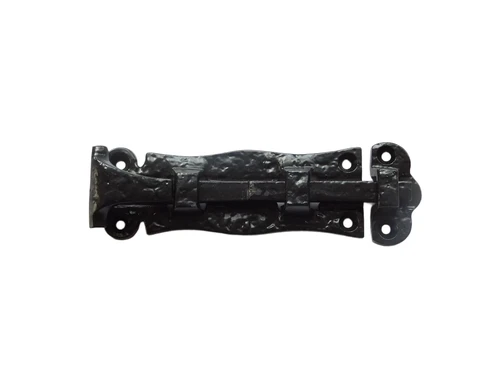 Slide lock - bolt 5'' - wrought iron, black powder coated