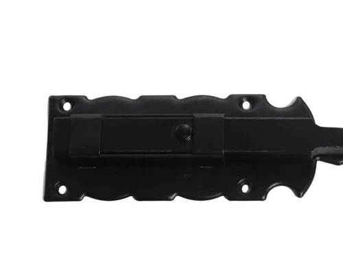 Schuifslot-grendel braga-600, zwart staal-