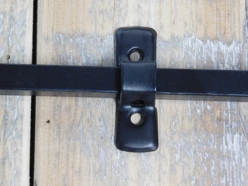 Schuifslot-grendel braga-600, zwart staal-