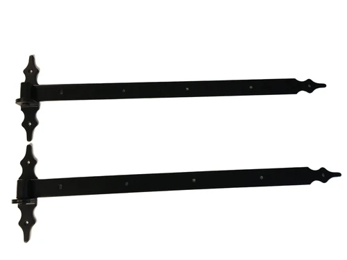 Satz mit 2 Scharnieren und 2 Klammern, Stahl, 100 x 4,5