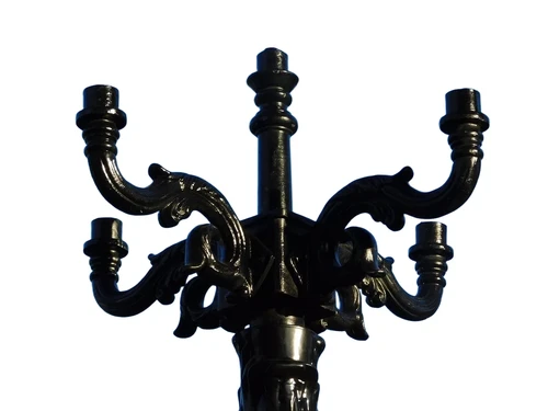 Lantaarnkroon voor 5 Lampen – Zwarte Aluminium Kroon voor Lantaarnpaal