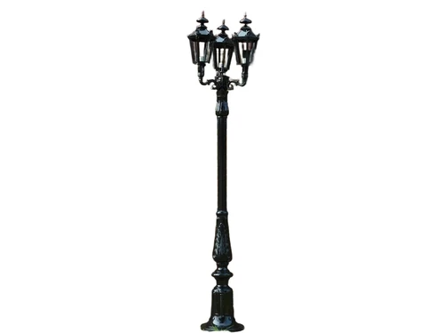 Lamp post Triple Crown with Crowns - 300 cm - Alu