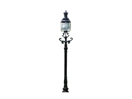 Garden lantern Genoa - black - alu - 215cm