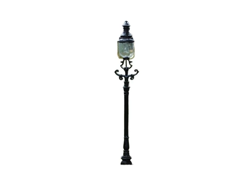 Garden lantern Genoa - black - alu - 215cm