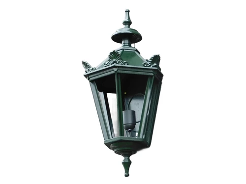 Outdoor lamp - 50 cm - black or green - Alu - with Bulb and Glass