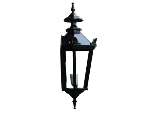 Außenlampe - 65 cm - Schwarz - Alu - mit Lampenhalterung und Glas