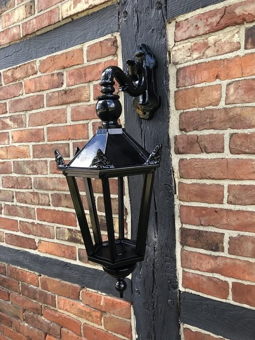 Outdoor lamp Shop - black - ceramic fitting and glass NÜR NOCH 2 x!!