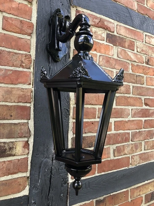 Outdoor lamp Shop - black - ceramic fitting and glass NÜR NOCH 2 x!!