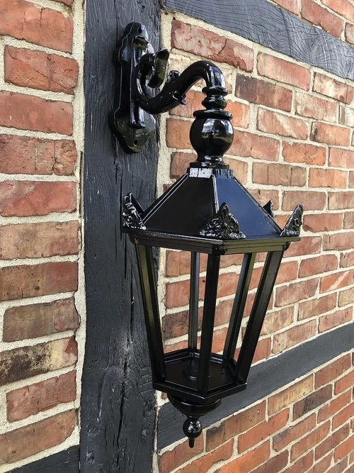 Outdoor lamp Shop - black - ceramic fitting and glass NÜR NOCH 2 x!!
