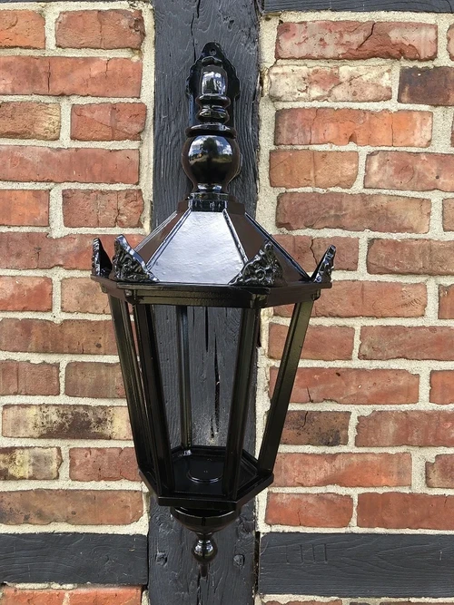 Outdoor lamp Shop - black - ceramic fitting and glass NÜR NOCH 2 x!!