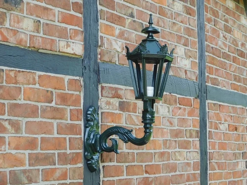 Klassieke Wandlamp M - Alu - Donkergroen - Keramische Fitting