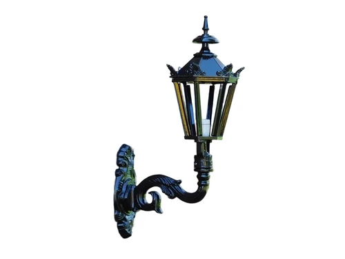 Klassieke Wandlamp M - Alu - Zwart - Keramische Fitting