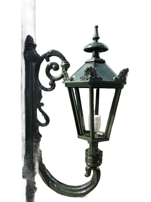 Schöne ländliche Außenlampe Maastricht, dunkelgrün