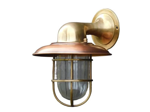 Ship's lamp - brass/copper - wall lamp