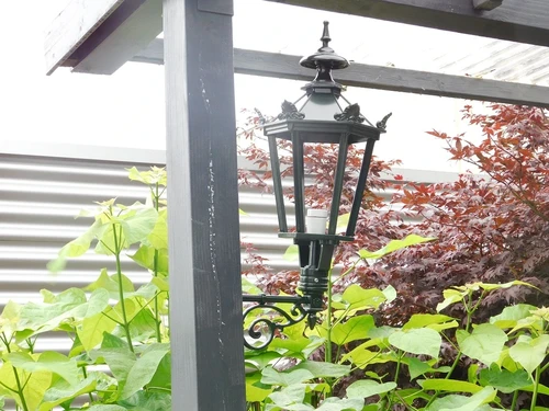 Wall lamp - Green - Alu - Decorative Arm + Medium Shade - Garden decoration