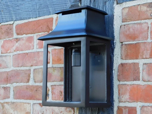 Wandleuchte Schwarz - Aluminium - Hotelleuchte - mit Glas