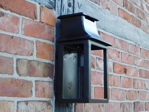 Wandleuchte Schwarz - Aluminium - Hotelleuchte - mit Glas