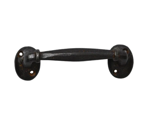 Door handle - Dark Brown Rust - 13,5 cm - Iron