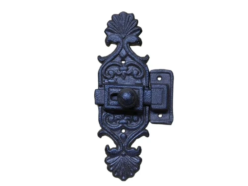Sliding cast iron lock - Brown - 19,5 cm