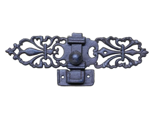 Sliding cast iron lock - Brown - 24 cm