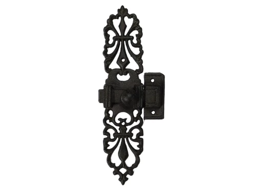 Sliding cast iron lock - Brown - 24 cm