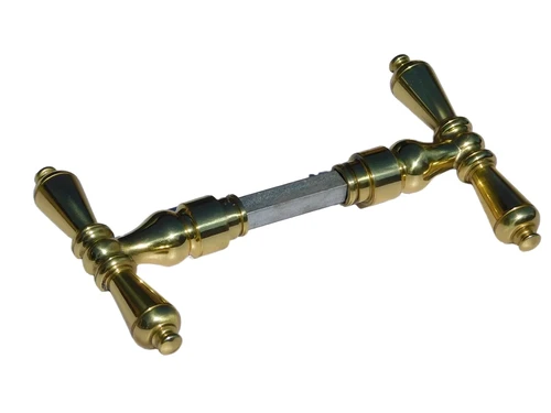 Set of Handles, T-Model - Polished Brass - Classic