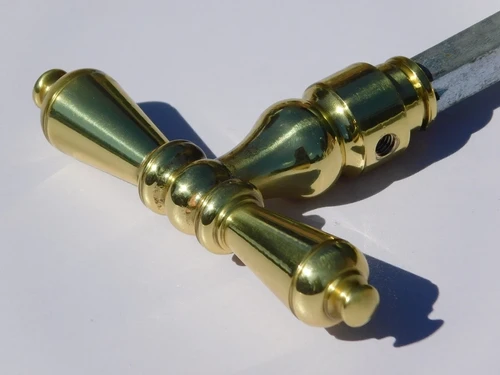 Set of Handles, T-Model - Polished Brass - Classic
