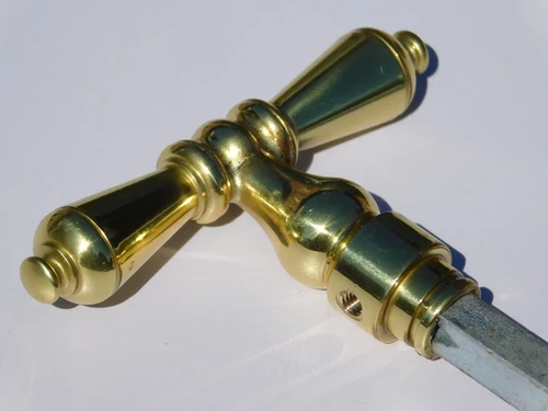 Set of Handles, T-Model - Polished Brass - Classic
