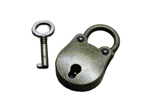 Vintage Mini Hangslot -  Incl. Sleutel