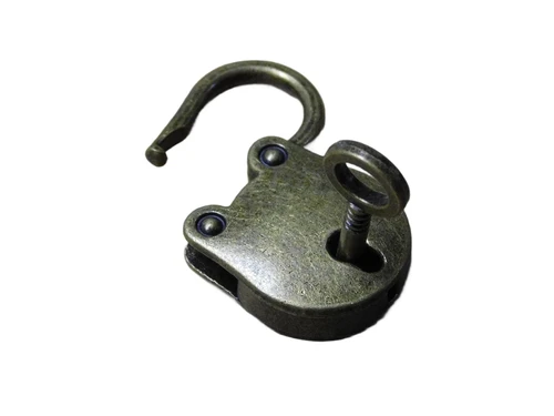 Vintage Mini Hangslot -  Incl. Sleutel