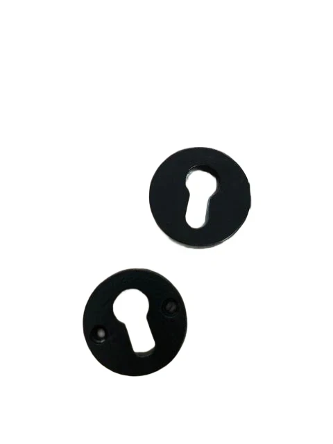 Security rosette iron, cylinder lock door hardware, anti-burglary rosette, black