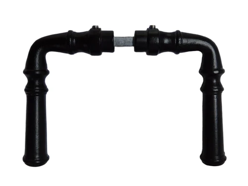 Set Door Handles - Black - Cast iron - 2 Handles